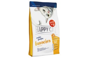 غذای خشک بدون غلات گربه با گوشت خرگوش ارگانیک/  300 گرمی / Happy Cat Grainfree Kaninchen